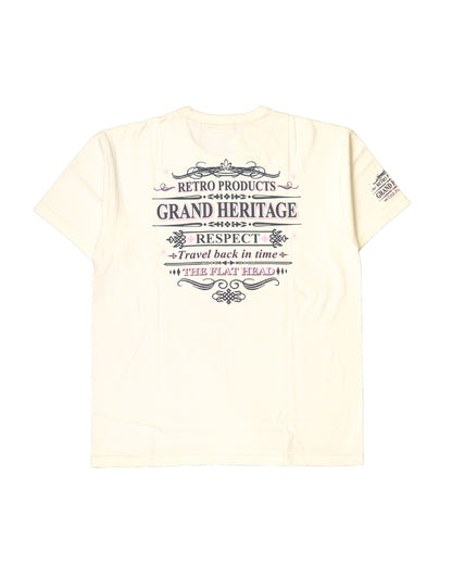 The Flat Head T-Shirt THC 157W RESPECT WHITE