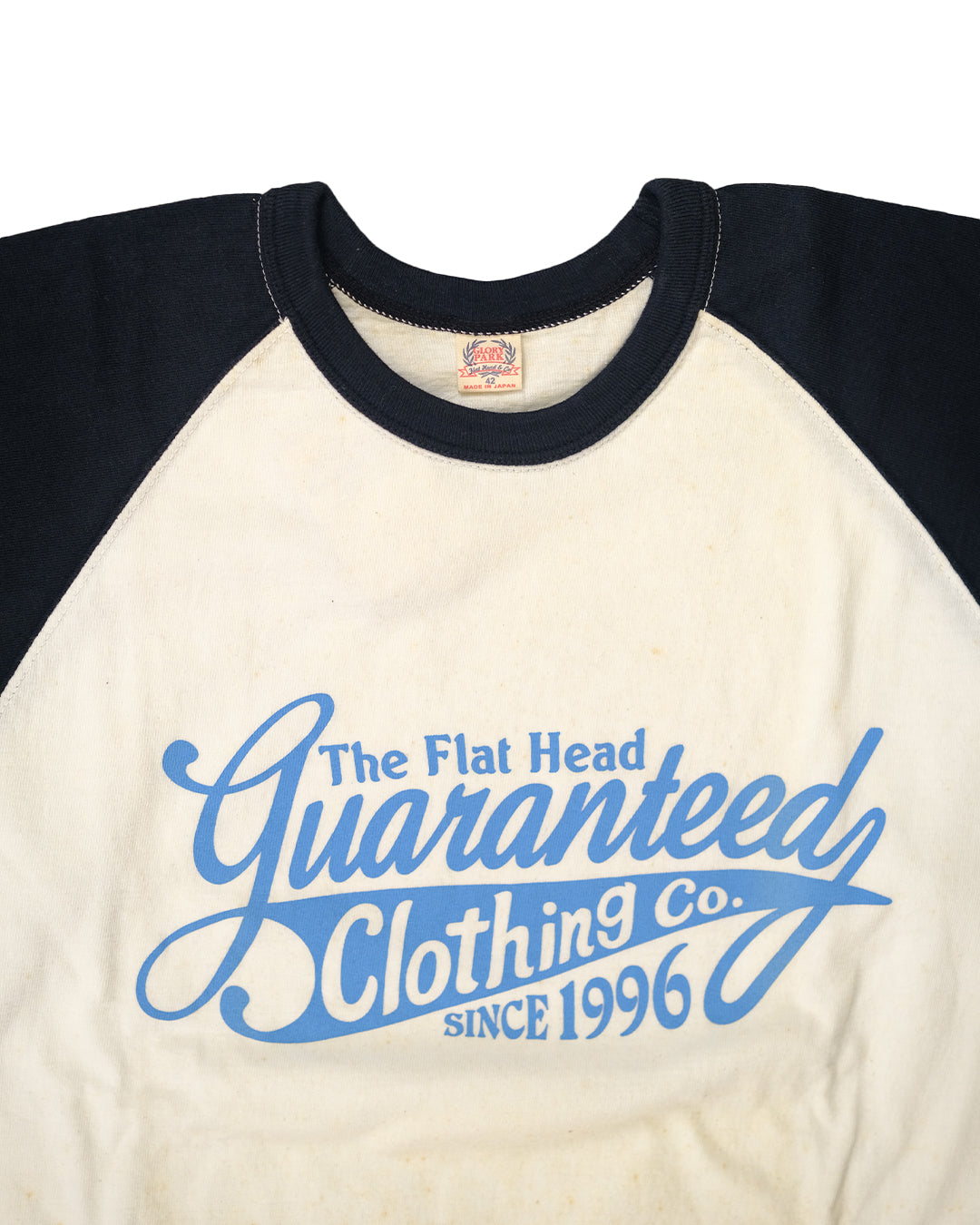 The Flat Head T-Shirt BR-01W WHITE BLACK