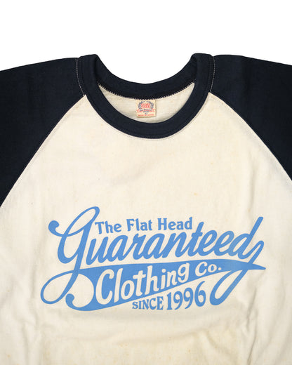 The Flat Head T-Shirt BR-01W WHITE BLACK