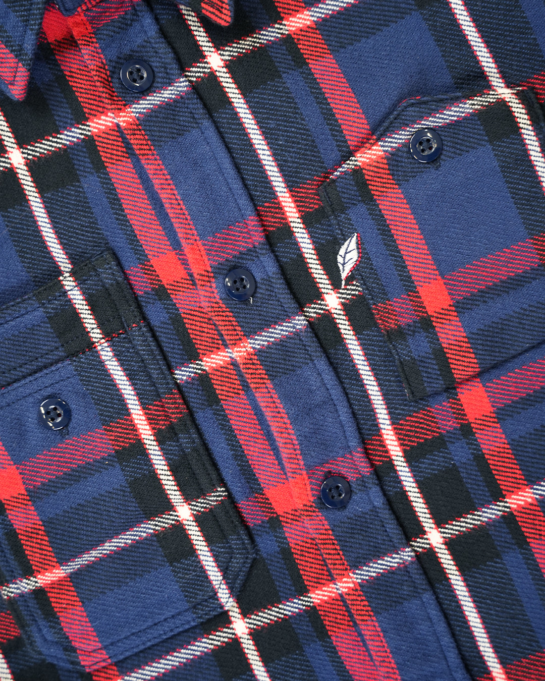 Pure Blue Japan Check Shirt 2222 Navy