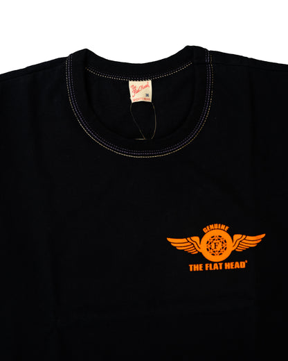 The Flat Head T-Shirt THC 119W TRADEMARK BLACK