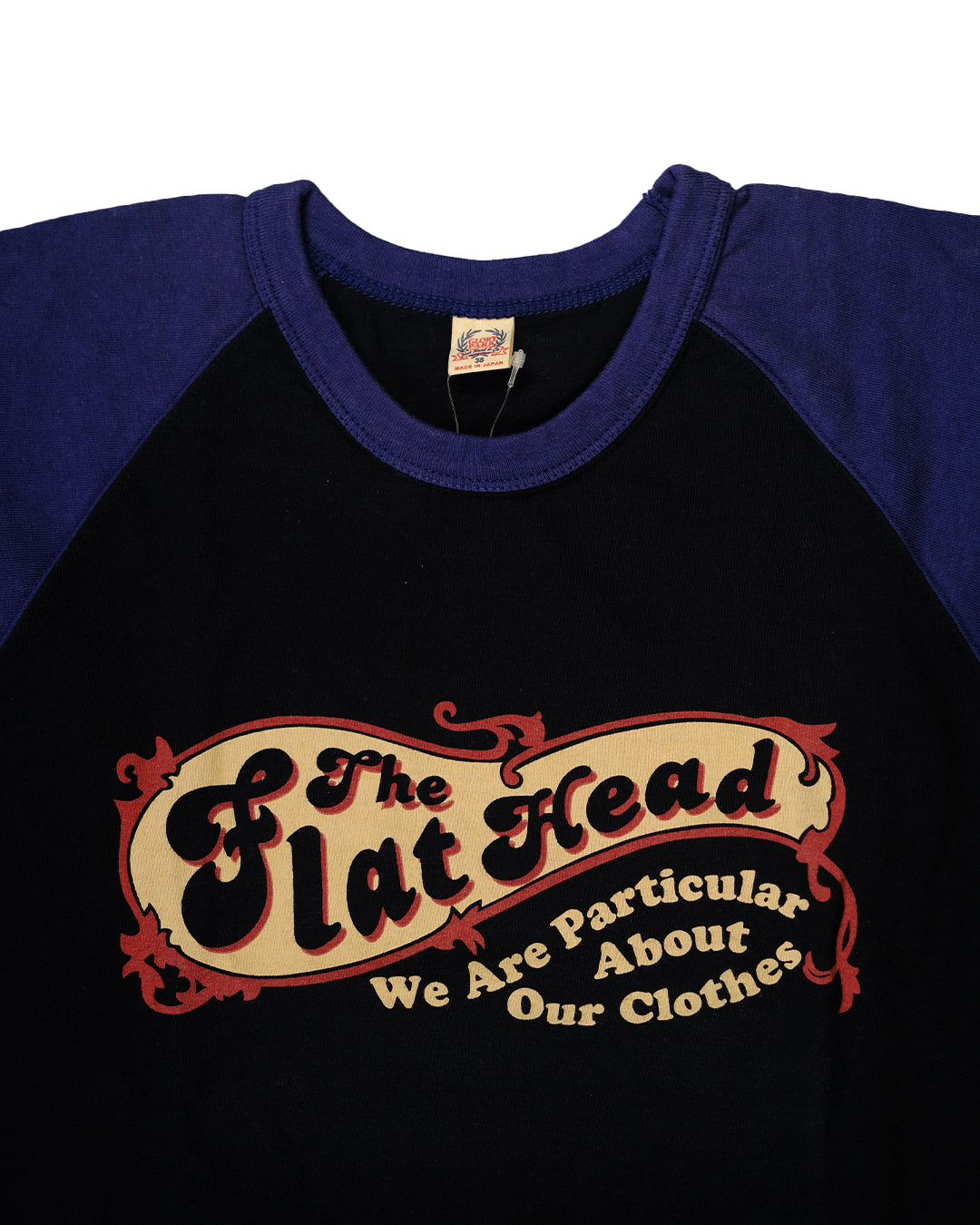 The Flat Head T-Shirt BR-13W TFH BLACK NAVY