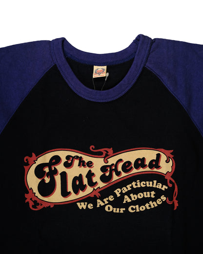 The Flat Head T-Shirt BR-13W TFH BLACK NAVY