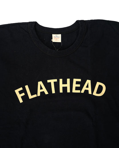 The Flat Head Border L/S T-Shirt BTL 09W BLACK BLUE Size XL