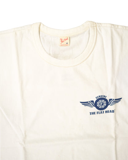 The Flat Head T-Shirt THC 119W TRADEMARK WHITE