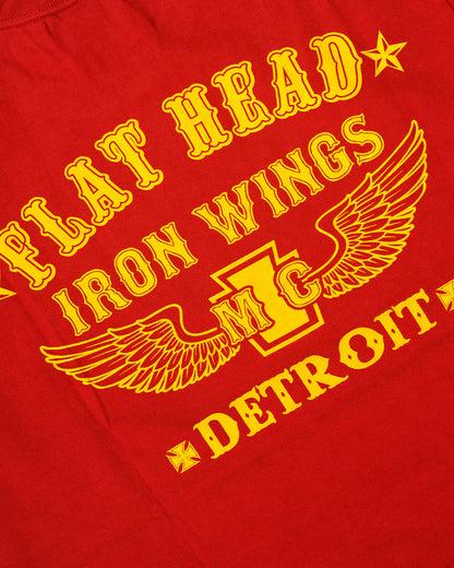The Flat Head T-Shirt TD 61W IWMC MAROON