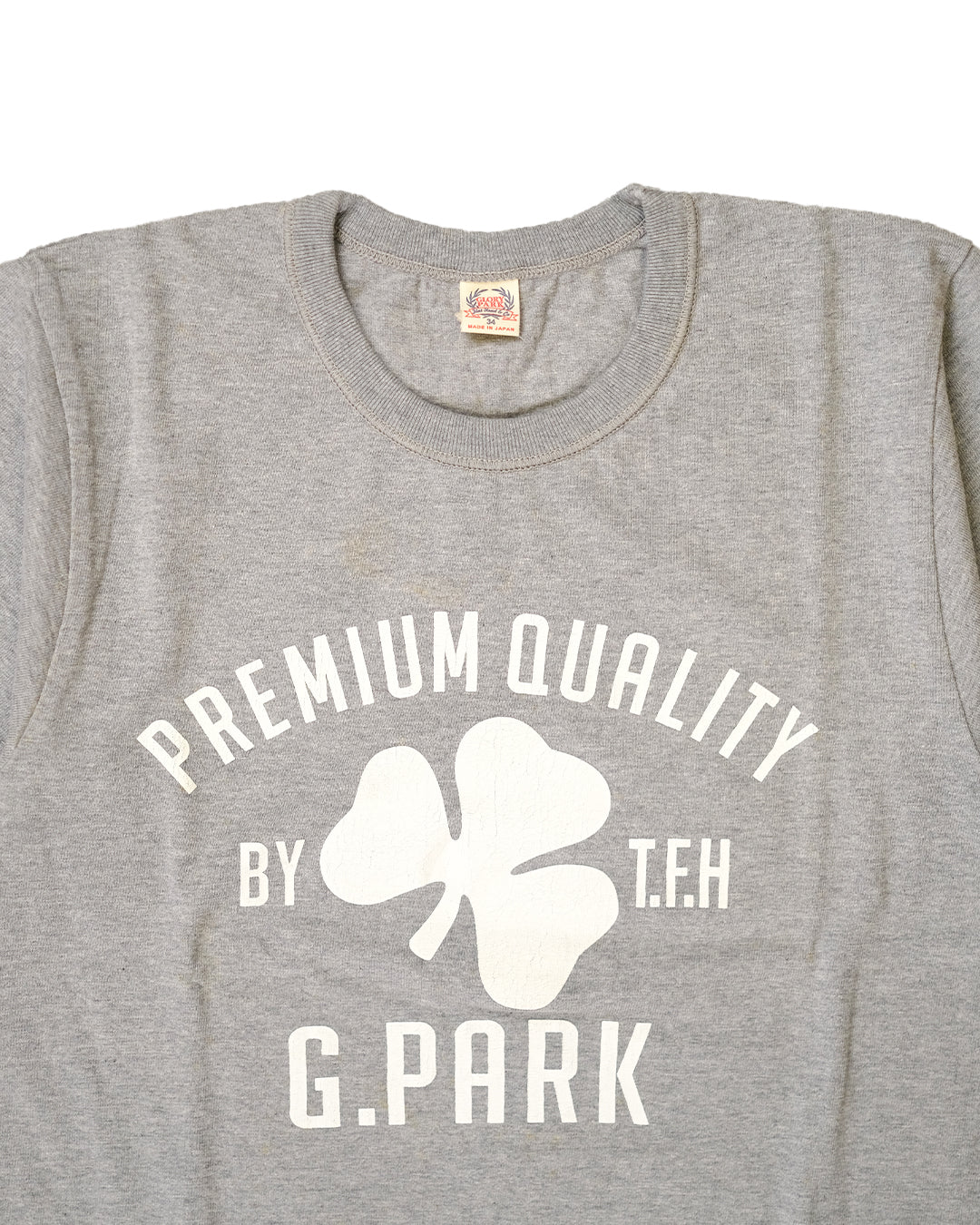 The Flat Head T-Shirt TD-44W G PARK GRAY