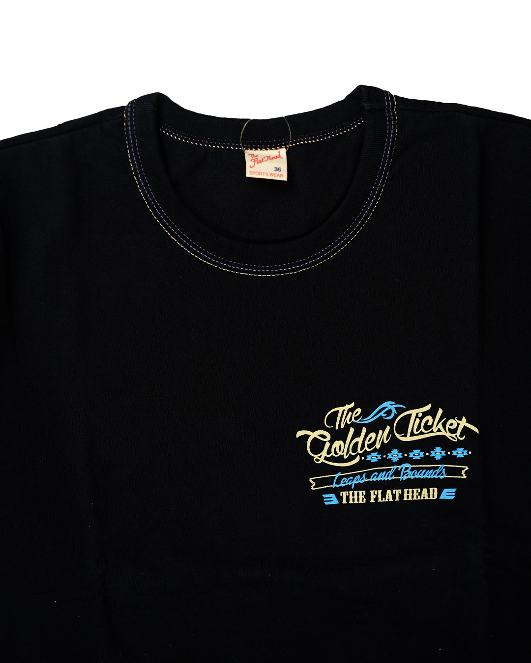 The Flat Head T-Shirt THC 163W GOLDEN TICKET BLACK