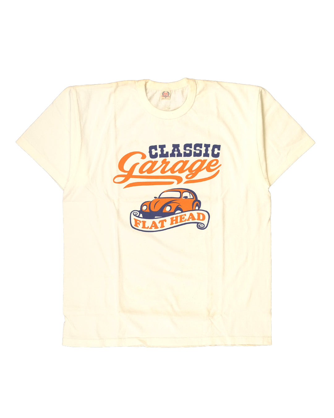 The Flat Head T-Shirt TD-58W CLASSIC GARAGE WHITE