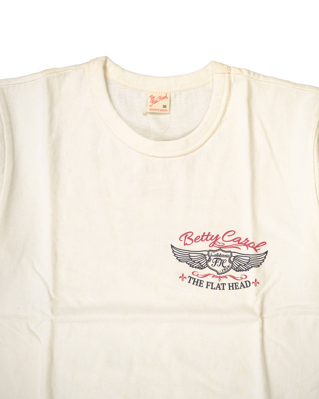 The Flat Head T-Shirt THC 161W BETTY CAROL WHITE
