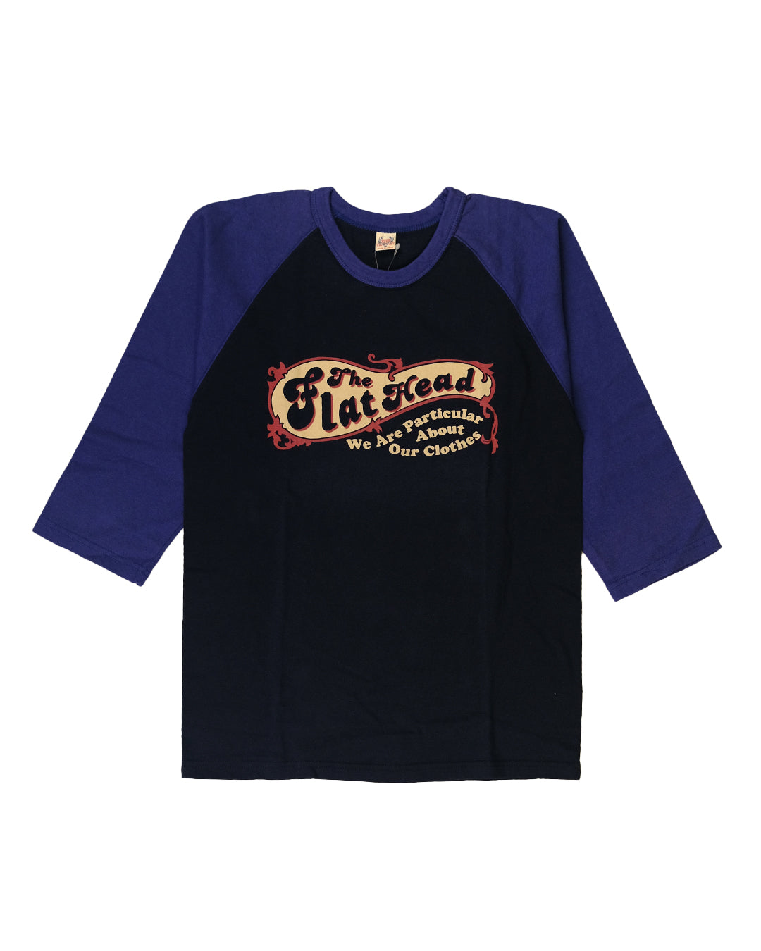 The Flat Head T-Shirt BR-13W TFH BLACK NAVY