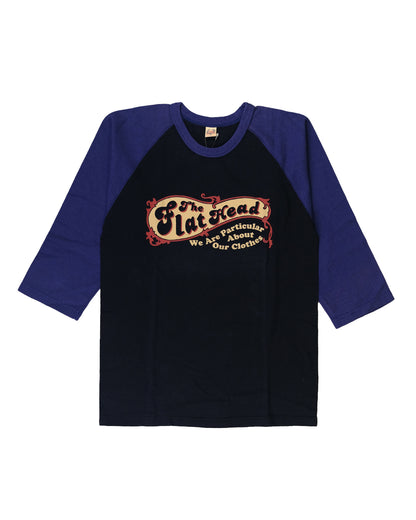 The Flat Head T-Shirt BR-13W TFH BLACK NAVY