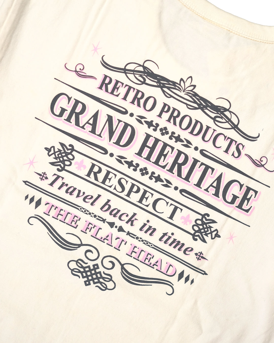 The Flat Head T-Shirt THC 157W RESPECT WHITE