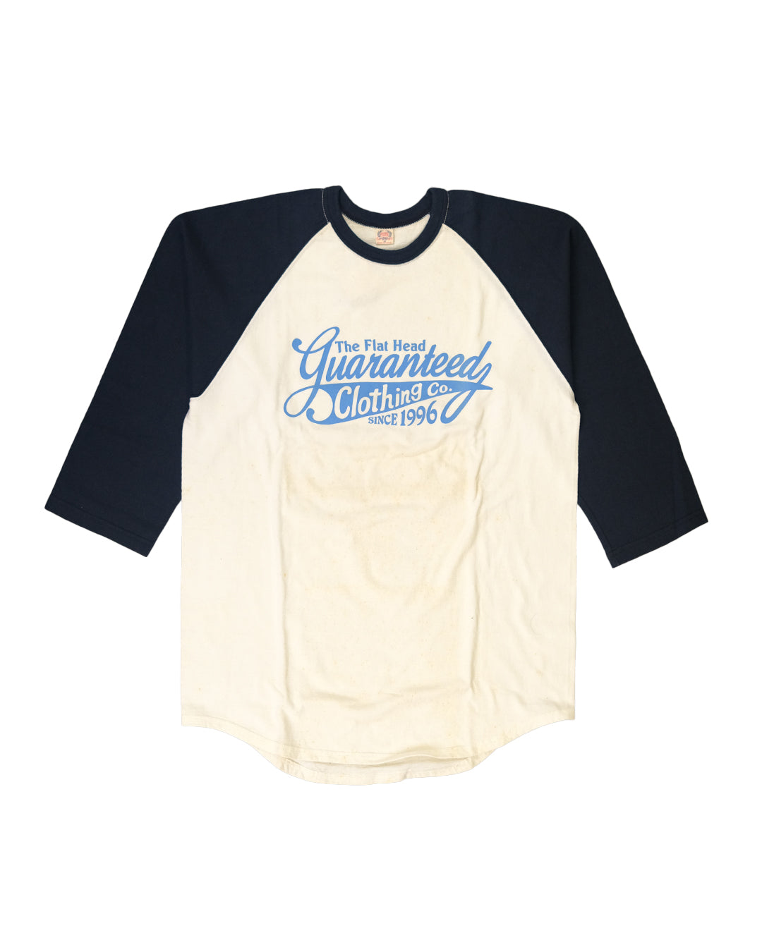 The Flat Head T-Shirt BR-01W WHITE BLACK