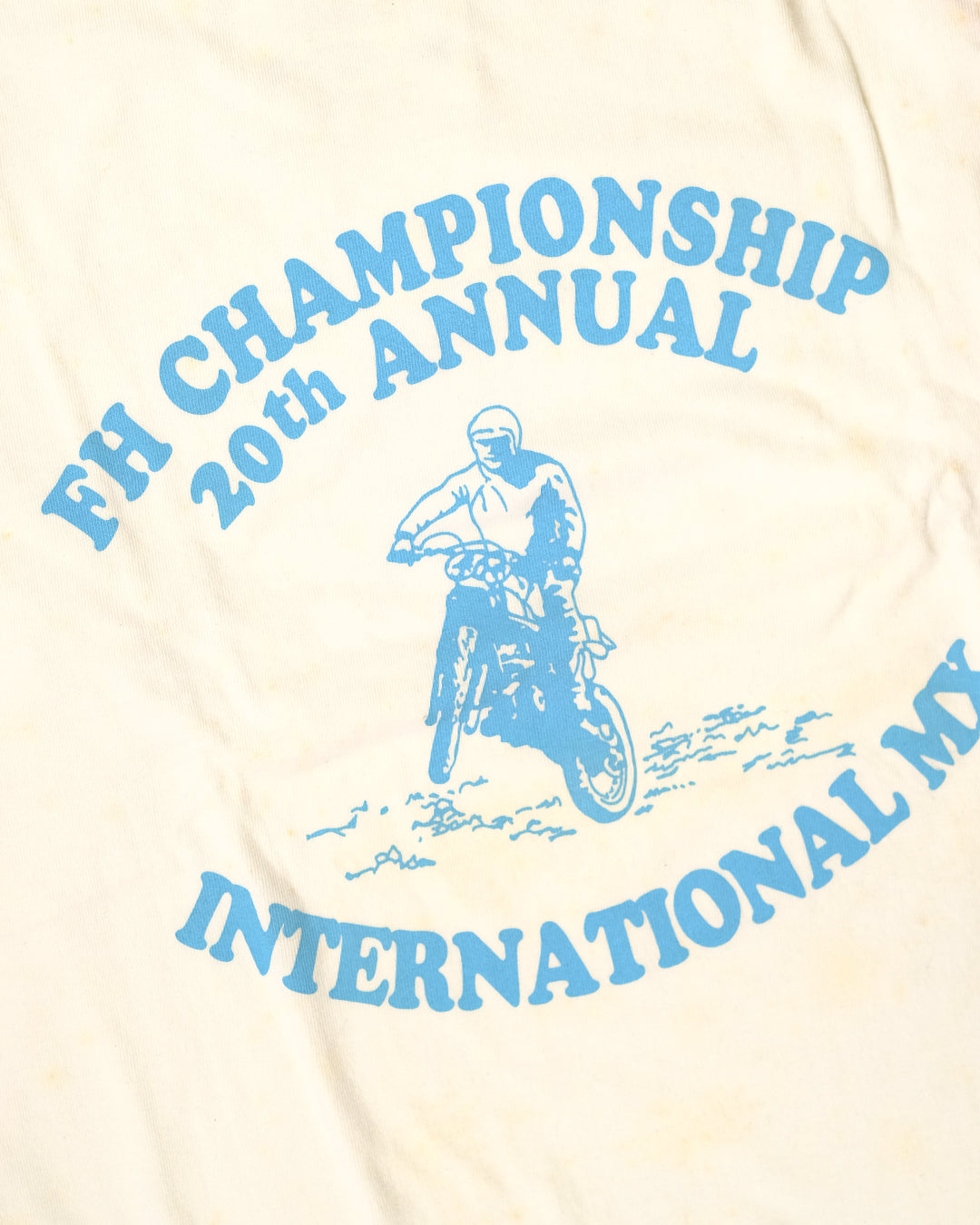 The Flat Head T-Shirt BR-08W FH CHAMP RED WHITE