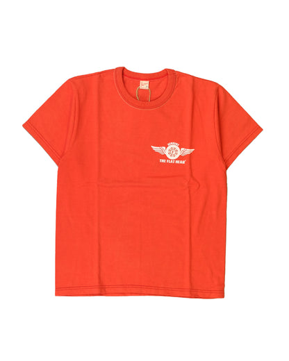 The Flat Head T-Shirt THC 119W TRADEMARK RED