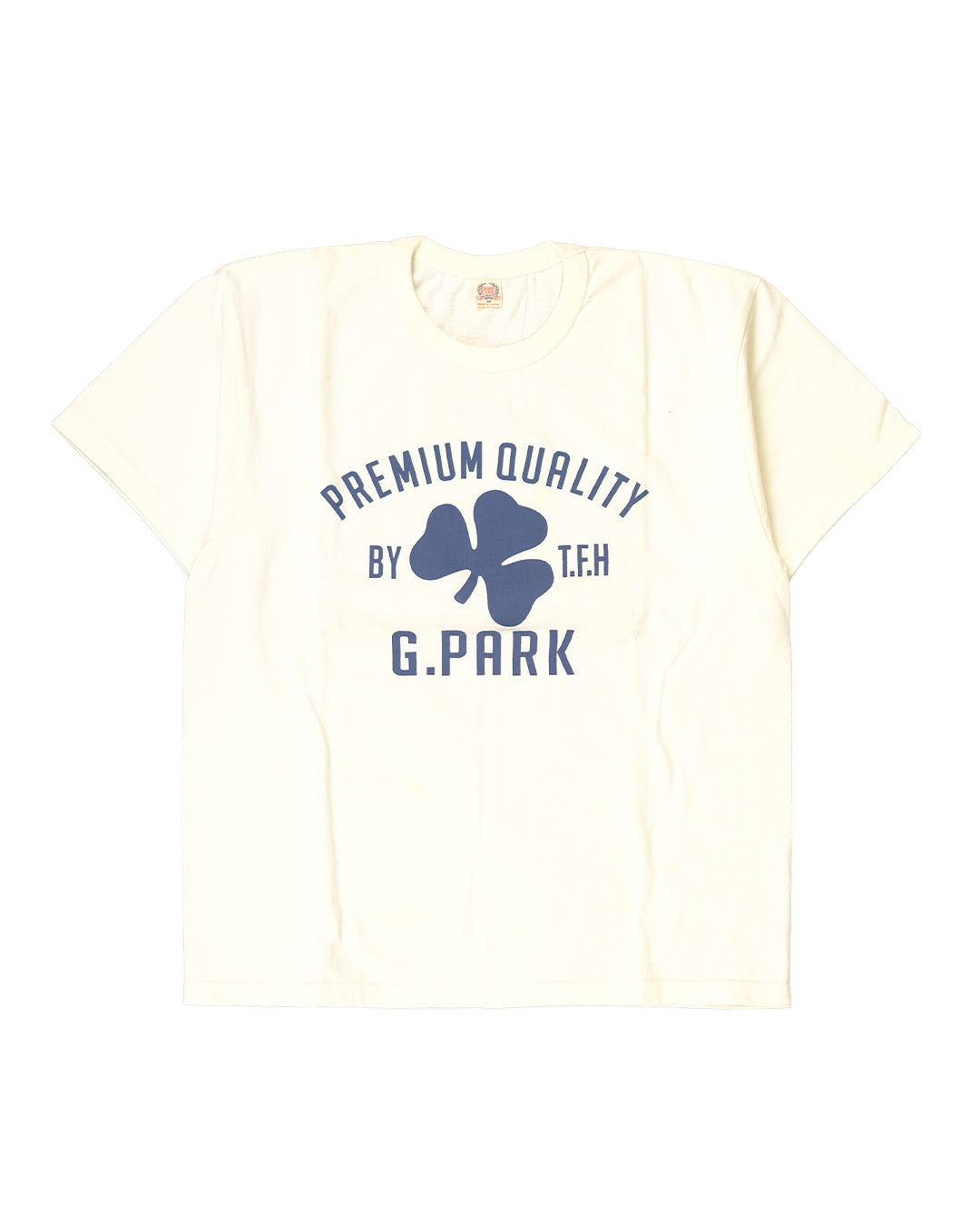 The Flat Head T-Shirt TD-44W G PARK WHITE