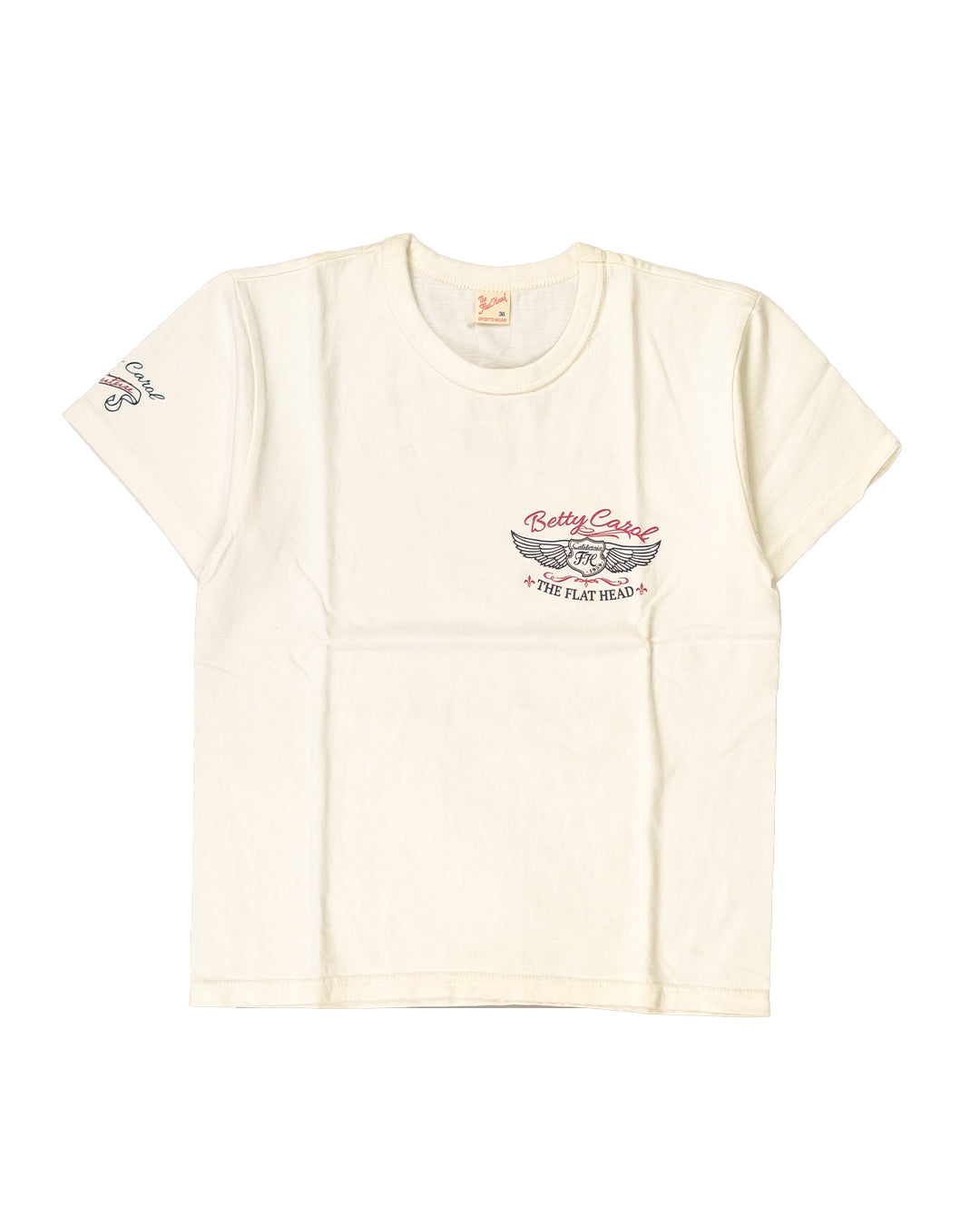The Flat Head T-Shirt THC 161W BETTY CAROL WHITE