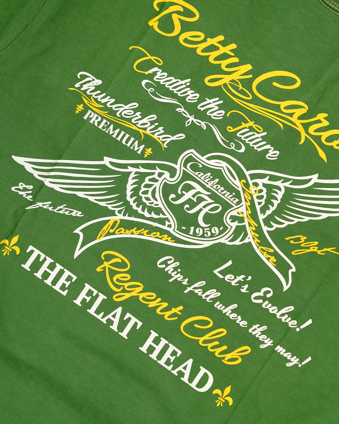 The Flat Head T-Shirt THC 161W BETTY CAROL GREEN