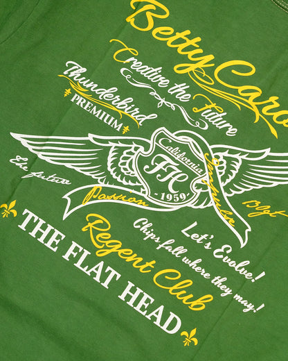 The Flat Head T-Shirt THC 161W BETTY CAROL GREEN