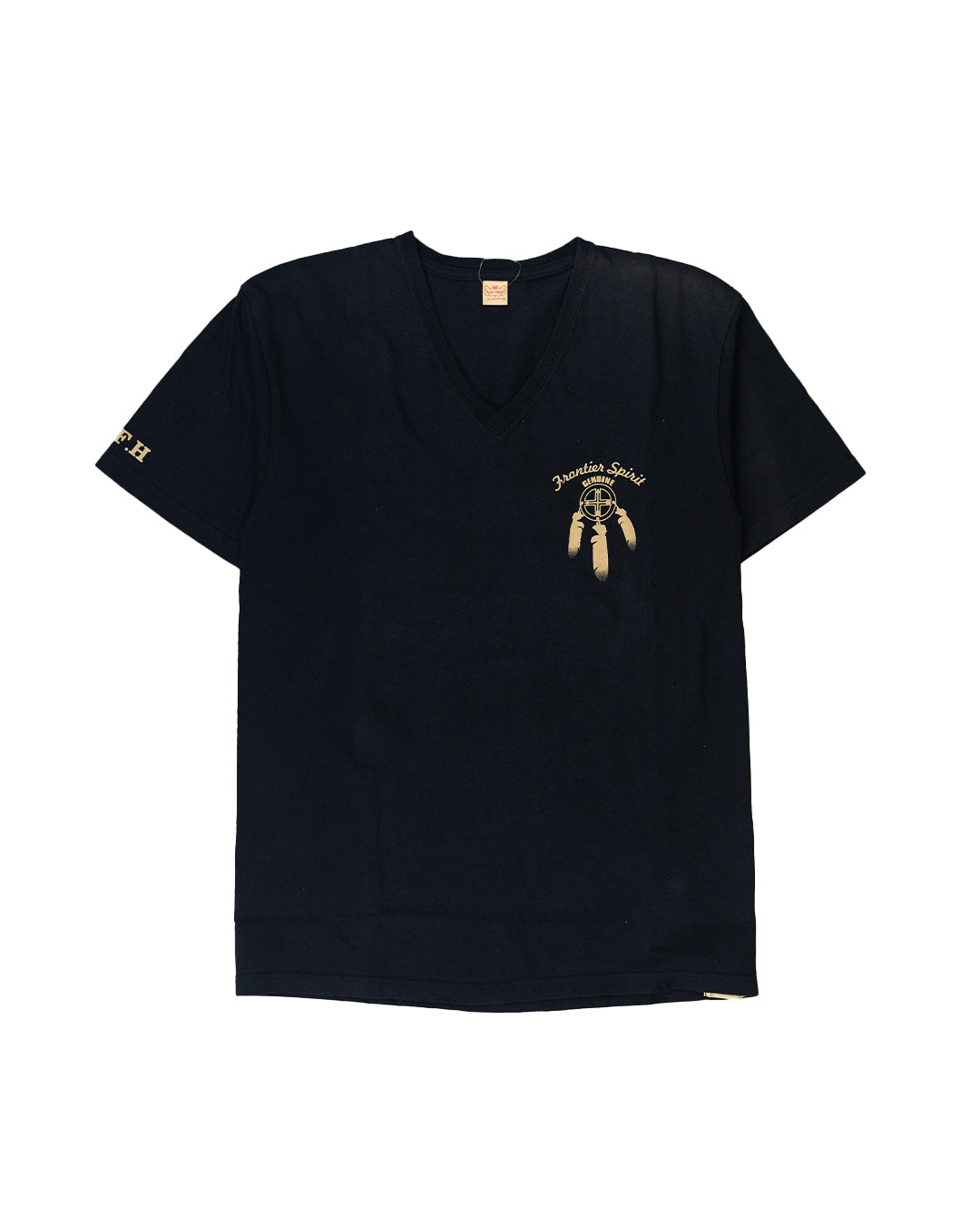 The flat head Tshirt Frontier spirit genuine black