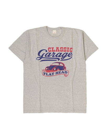 The Flat Head T-Shirt TD-58W CLASSIC GARAGE GRAY