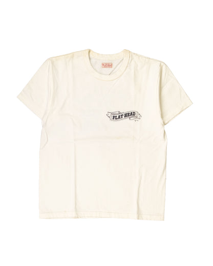 The Flat Head T-Shirt THC 166 FHWAY WHITE