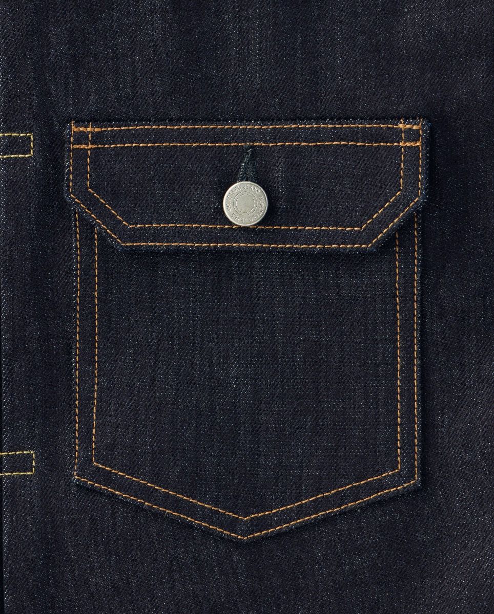 Momotaro Jeans #001 STANDARD TYPE 1 DENIM JACKET 14.7OZ Tokuno Blue MMGJ0001
