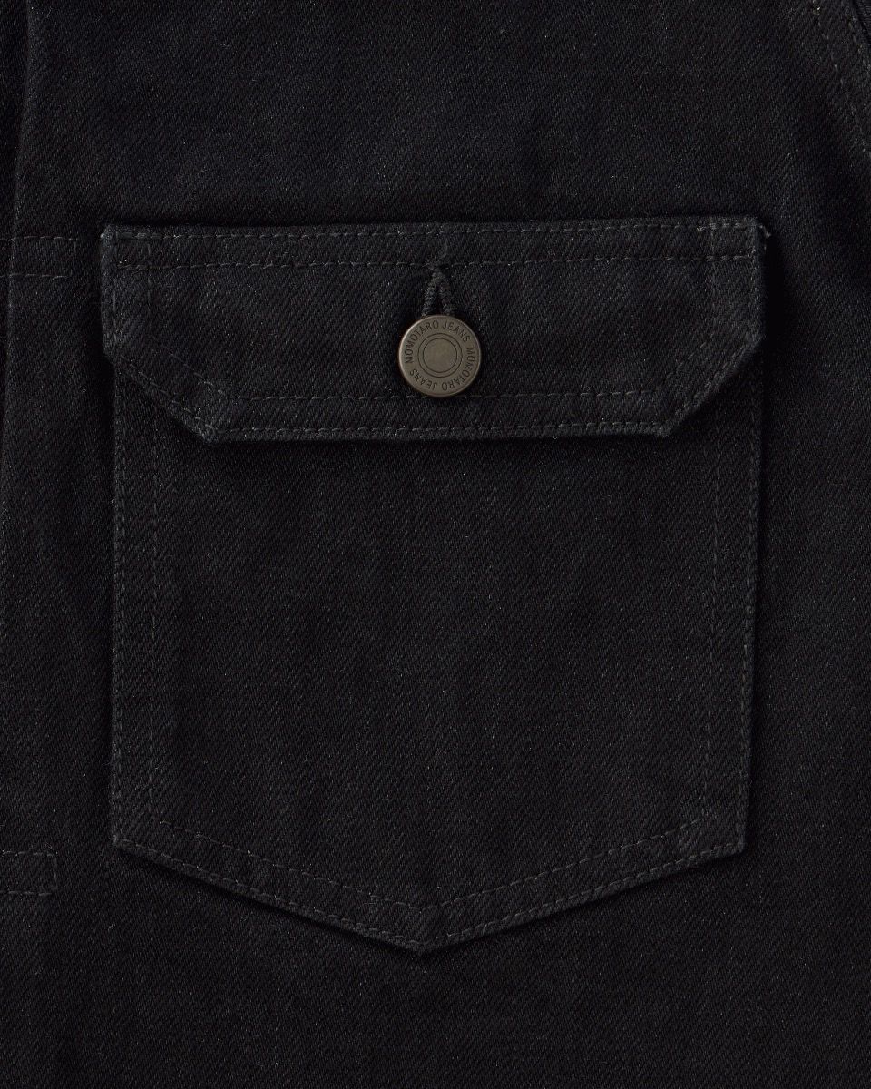 Momotaro Jeans #002 CLASSIC TYPE 2 DENIM JACKET 15.7OZ Black MMGJ1102 BLACK
