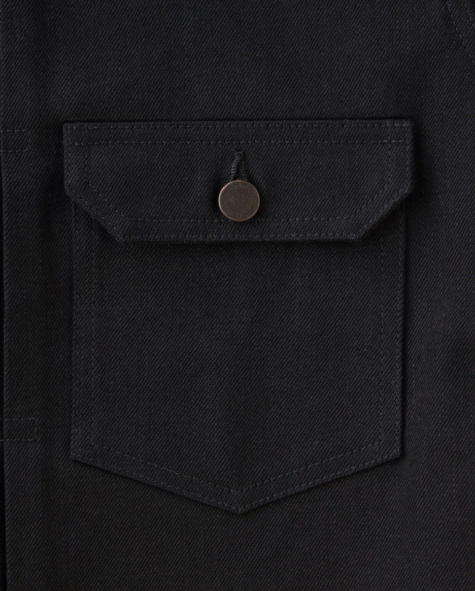 Momotaro Jeans #002 STANDARD TYPE 2 DENIM JACKET 14.7OZ Black MMGJ1002