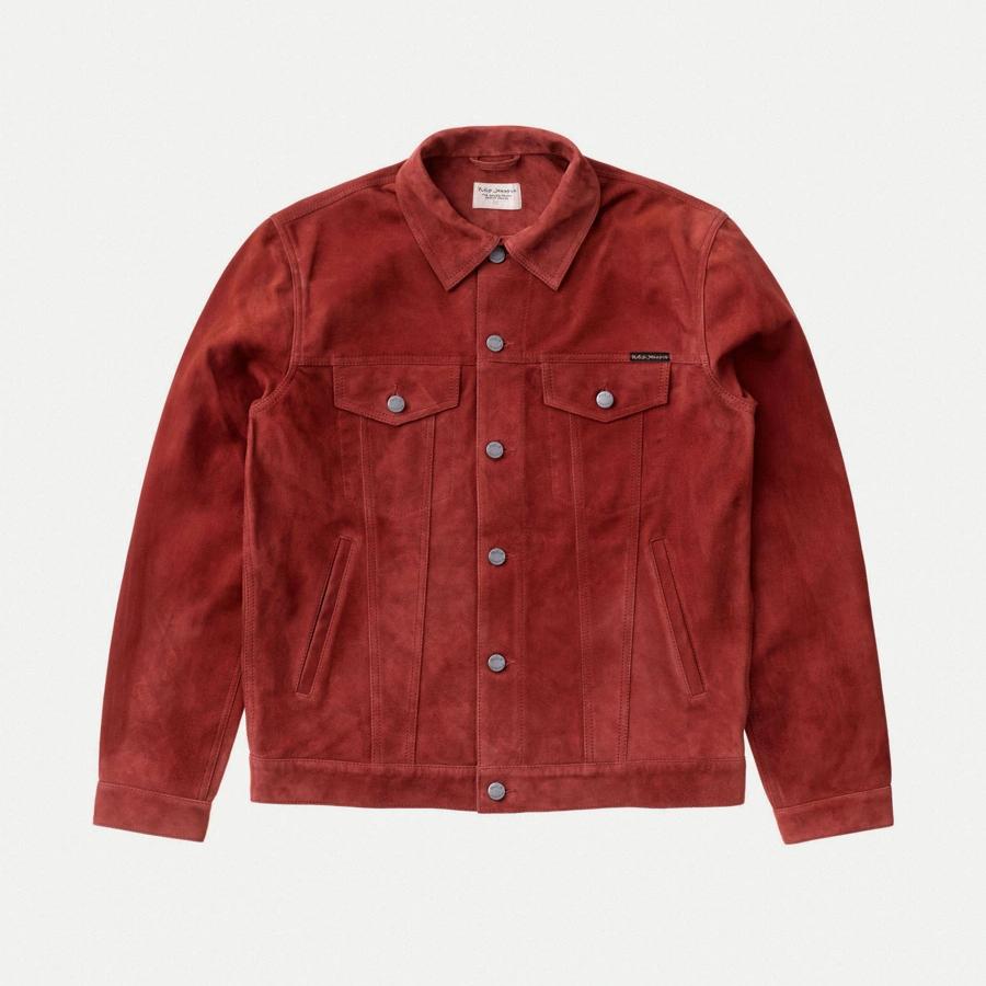 Robby Suede Jacket Poppy red