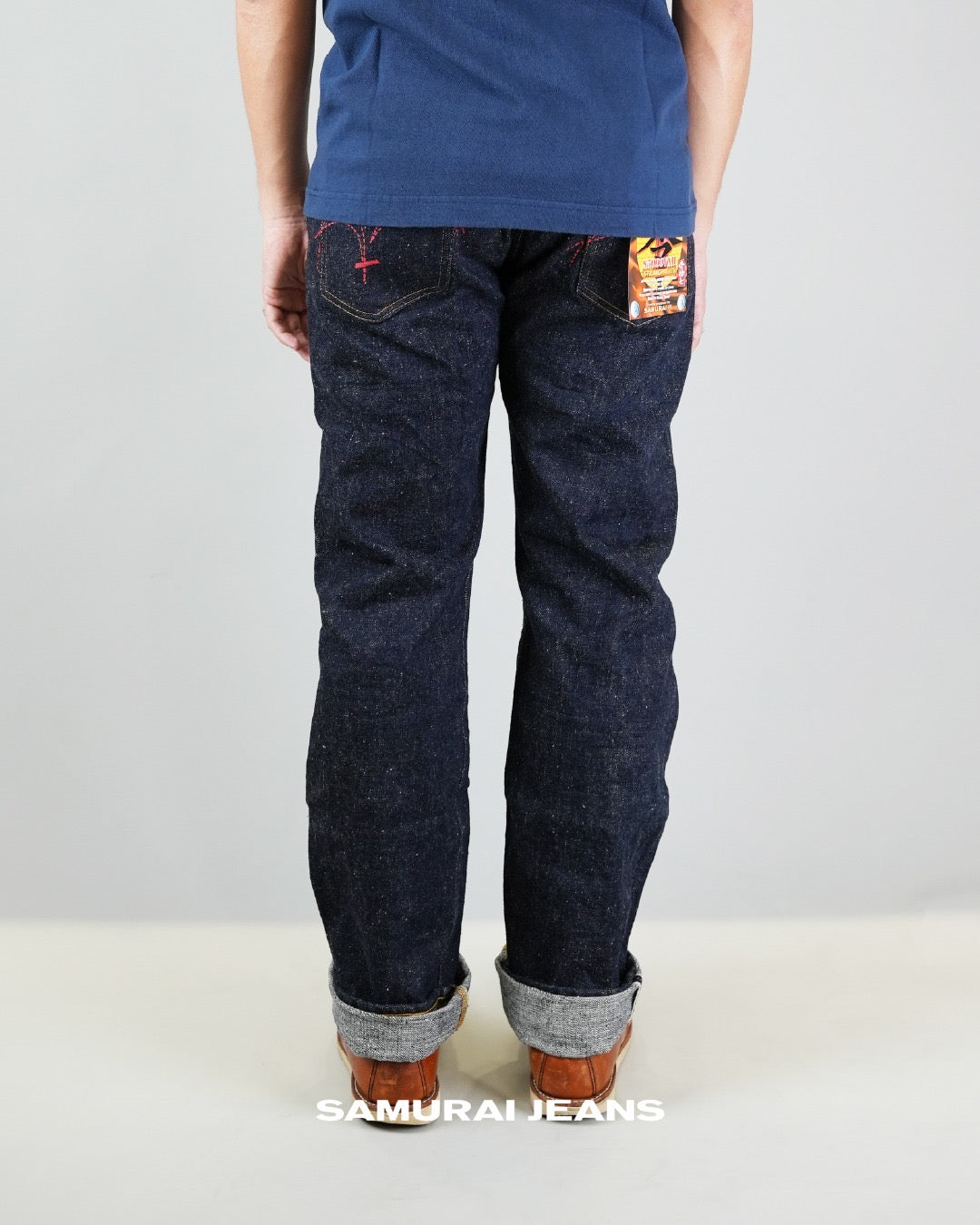 Samurai Jeans S5000VX II 17 oz Straight Fit Red Paint