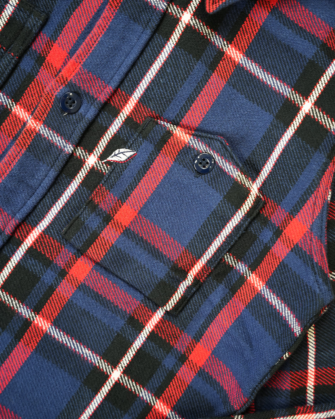 Pure Blue Japan Check Shirt 2222 Navy