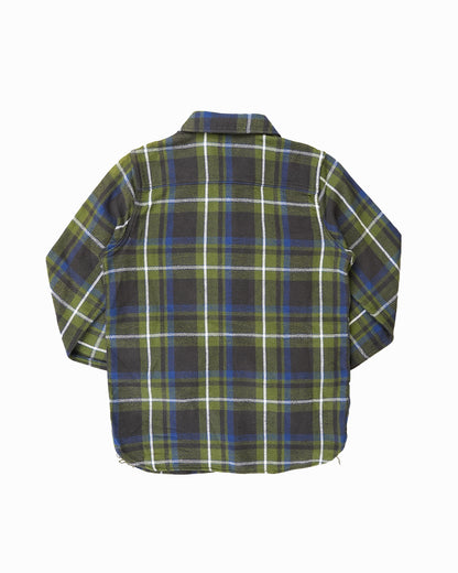 Pure Blue Japan Check Shirt 2222 Olive