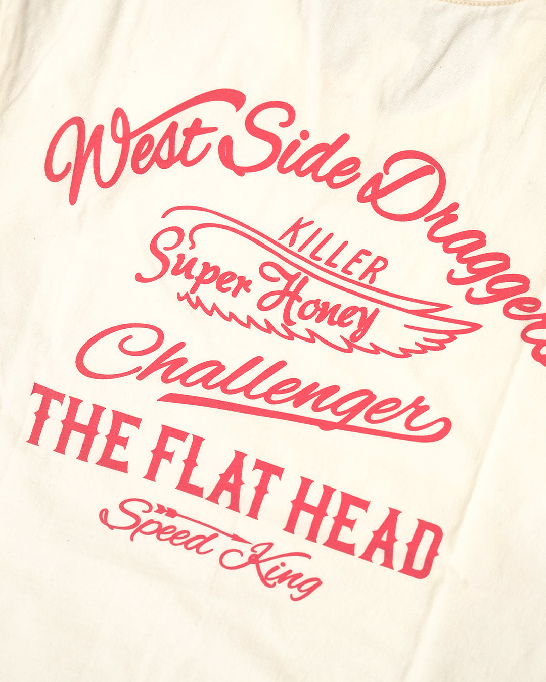 The Flat Head T-Shirt  THC-140W Super Honey White