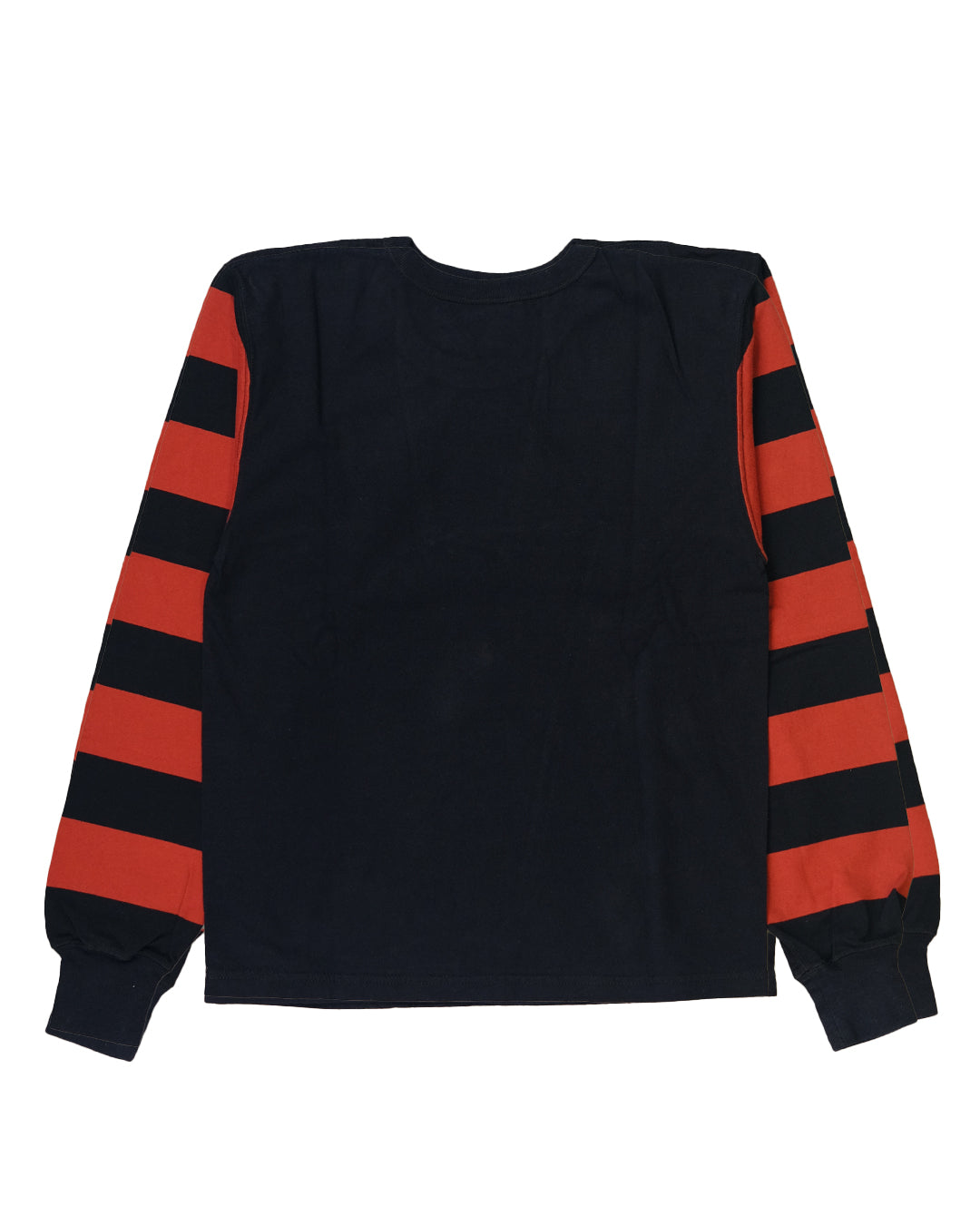 The Flat Head Border L/S T-Shirt BTL 09W BLACK RED