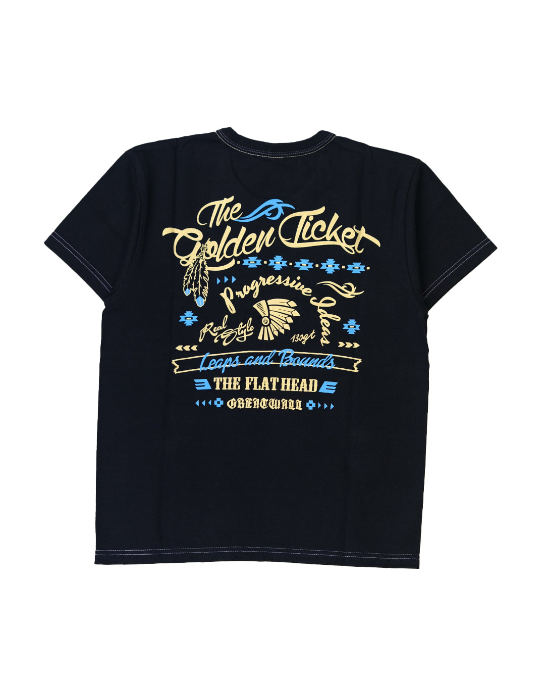 The Flat Head T-Shirt THC 163W GOLDEN TICKET BLACK
