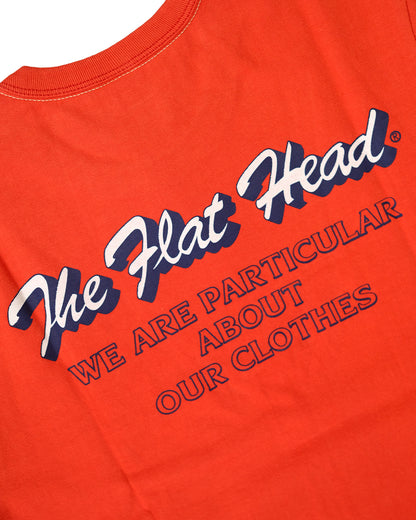 The Flat Head T-Shirt THC 119W TRADEMARK RED