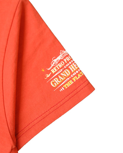 The Flat Head T-Shirt THC 157W RESPECT ORANGE