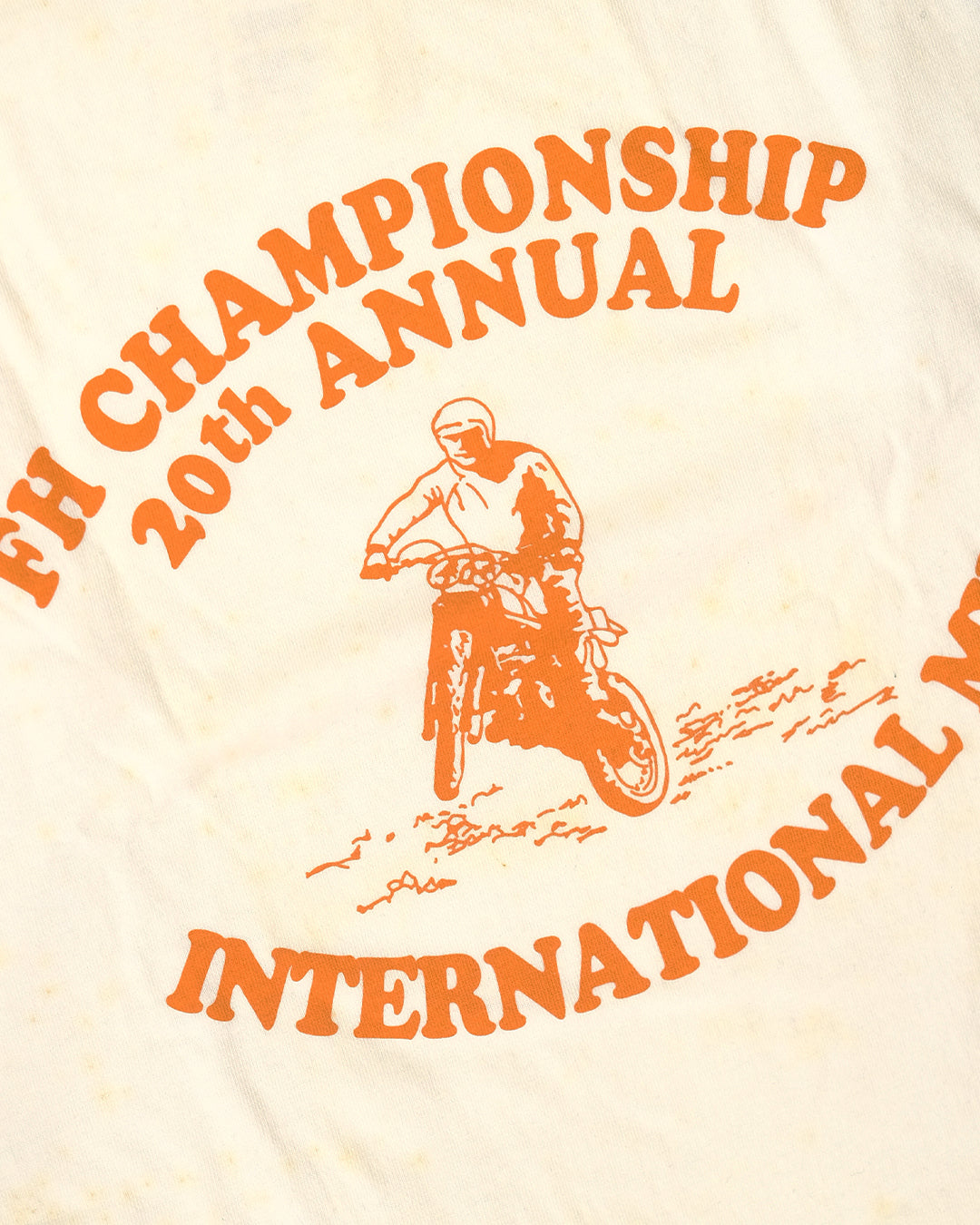 The Flat Head T-Shirt BR-08W FH CHAMP NAVY WHITE