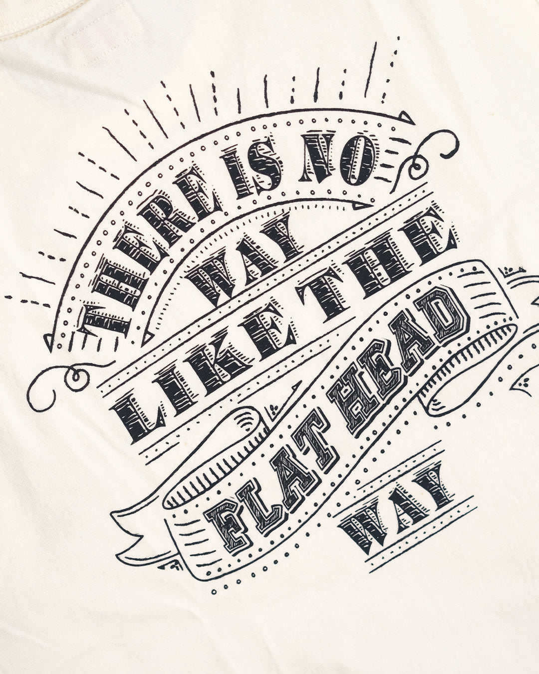 The Flat Head T-Shirt THC 166 FHWAY WHITE