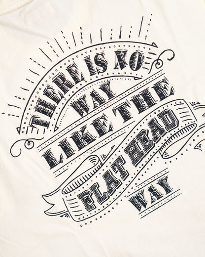 The Flat Head T-Shirt THC 166 FHWAY WHITE