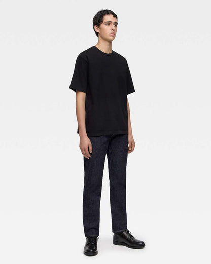 Momotaro Jeans MXTS6004 BLK HEAVY OUNCE S/S TEE -DISCHARGE PRINT