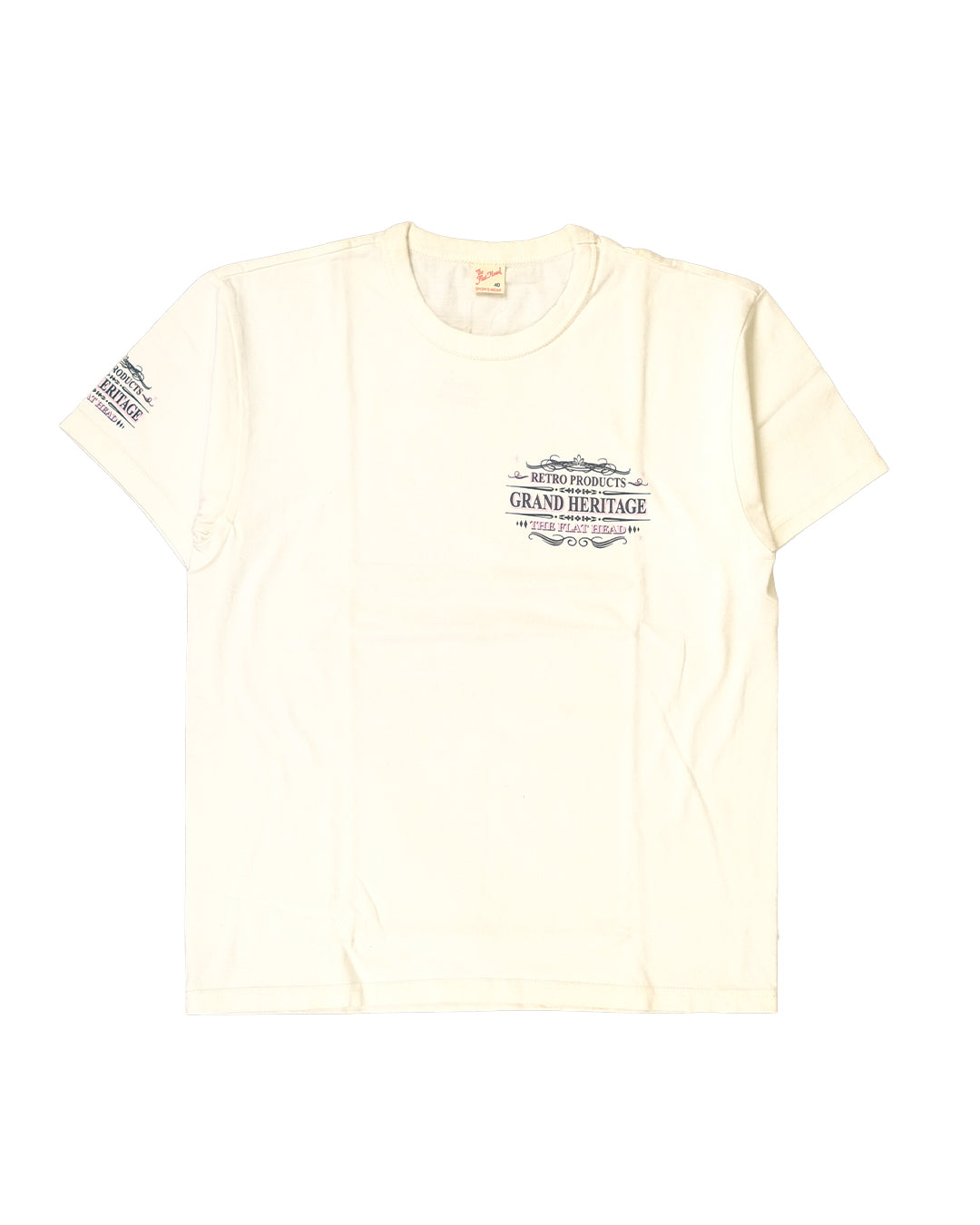 The Flat Head T-Shirt THC 157W RESPECT WHITE