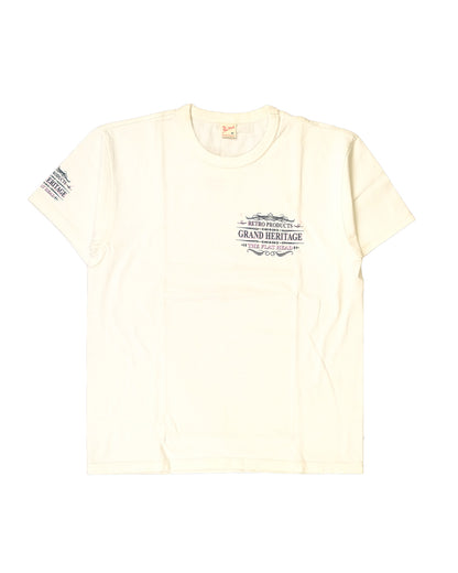 The Flat Head T-Shirt THC 157W RESPECT WHITE