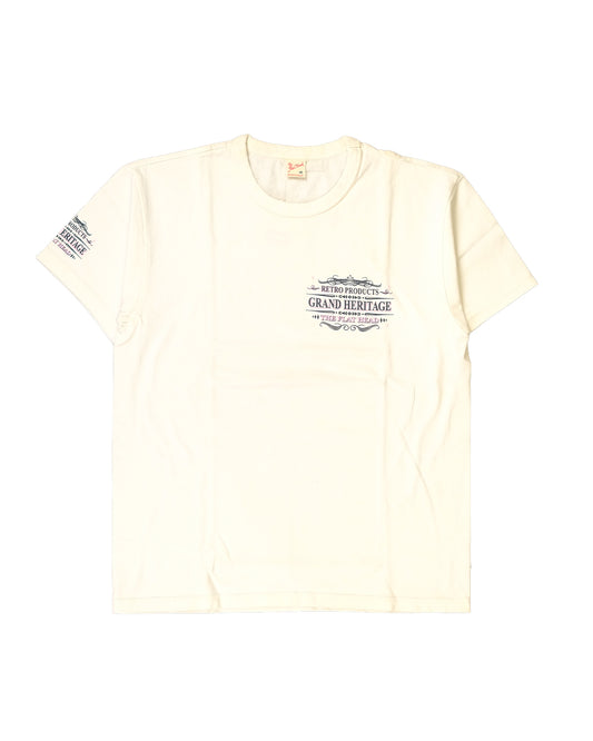 The Flat Head T-Shirt THC 157W RESPECT WHITE