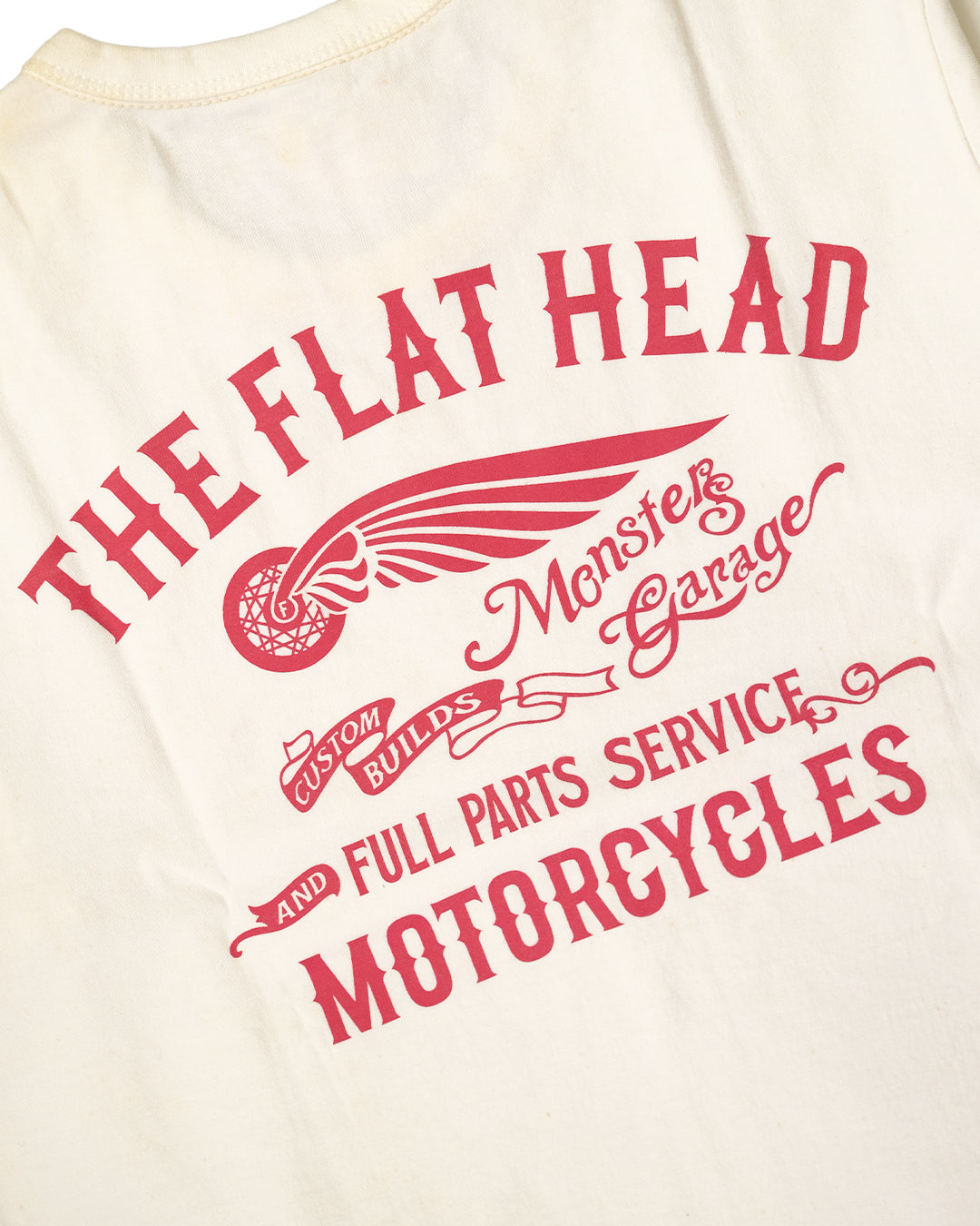 The Flat Head T-Shirt THC 152W MONSTER WHITE