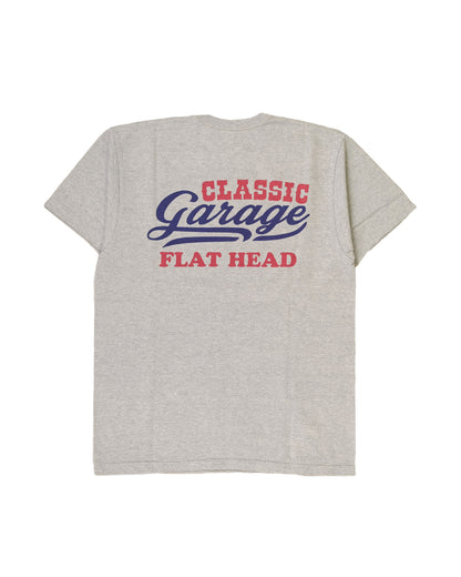 The Flat Head T-Shirt TD-58W CLASSIC GARAGE GRAY