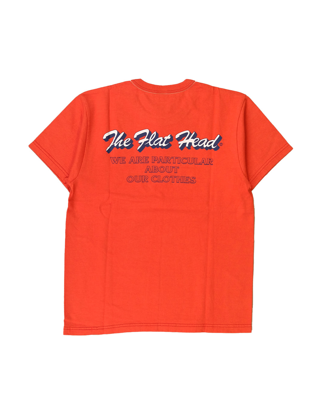 The Flat Head T-Shirt THC 119W TRADEMARK RED