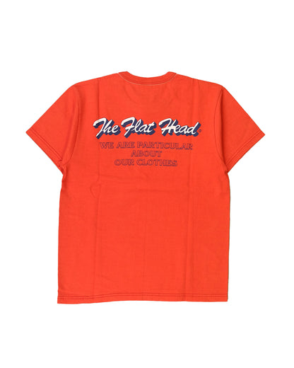 The Flat Head T-Shirt THC 119W TRADEMARK RED